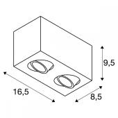 modern mennyezeti kulso beepitesu spot lampa aluminium fekete ketizzos spotlampa forgathato allithato.jpg